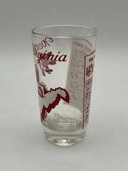 Vtg pre-1955 WEST VIRGINIA Atlas Souvenir State Song Highball Tumbler Glass