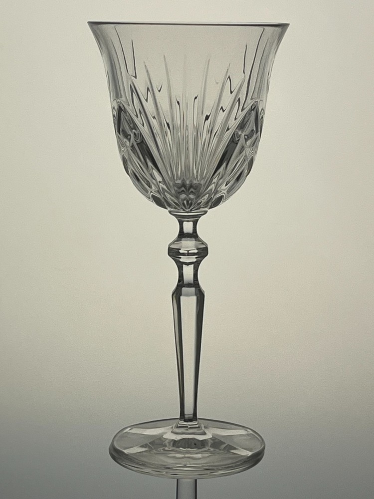 Stunning ROSEWOOD by Gorham Crystal Wine Glass 7 7/8″ EUC 5 avail