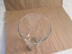 Vintage Libbey Tall Drinking Tumbler Glasses Etched Leaves 14oz