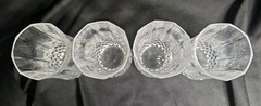 Cristal D’arques Longchamp 4″ Tall Juice Glasses Set Of Four, Made In France