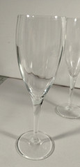 Champagne Flutes Clear Crystal Cut Glasses Barware – Set of 5 – 8 inches tall