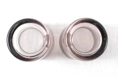 Set of 2 Smokey Gray On The Rocks Tumblers Swirl Pattern Barware Glasses