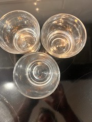 3 Atomic Starburst Retro Rocks Glasses Mcm Star Glow Old Fashioned 1960s