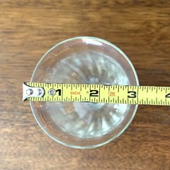 8 Vintage Iridescent Rainbow Optic Panel Stemmed Tulip Wine Glasses Goblets 6”