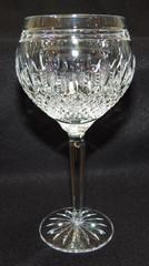 Vintage Waterford Crystal Clarendon Water Goblet Wine Glass 8 3/8″ Tall