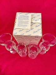 NEW Princess House Heritage #450 Parfait Hurricane Dessert Glasses Set of 4 NIB