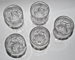 Set of 5 EAPG Water Goblets – Jones, Cavitt & Co No. 126 Pennsylvania Pattern