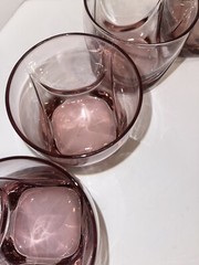 8 Vintage Libbey Imperial Plum Double Old Fashioned Glasses Tumblers Mint!