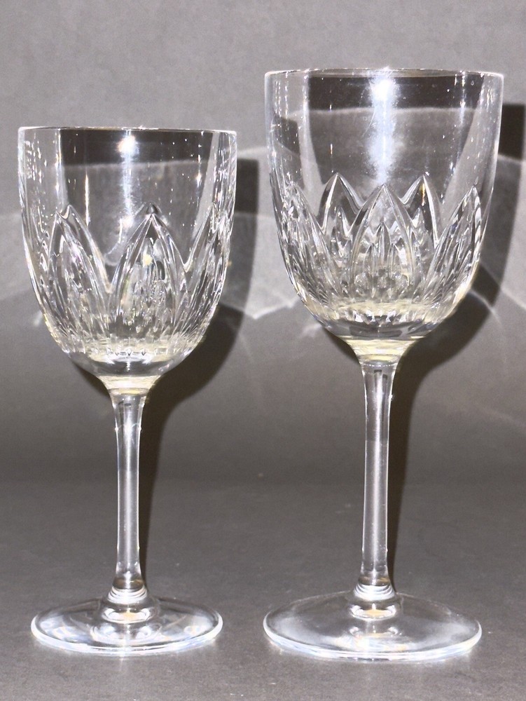 Fabulous Vintage 2 of Ballylee Waterford Ireland Crystal Goblet Wine Glasses