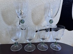 Wedgewood Sarah’s Garden 12 Oz Water Goblet Set Of 6. 1997 Rare! Pre-Owned
