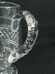 Waterford Crystal Castletown 24 oz Footed Cut Handle Pitcher 7 3/4″ h