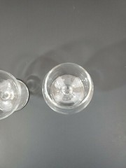 Stemmed Brandy Snifter with Clear Glass 3″ W X 4” H, Unbranded