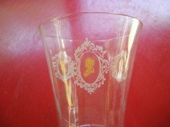 Odd Vintage W. Va. Specialty Pointellist Cameo Water Goblets 1920’s-30’s Set 3
