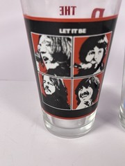 The Beatles Pint Glass Set Let It Be With The Beatles 2010 Apple Corps Pair