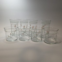 Corelle Peach Garland Glasses