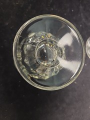 7 Indiana Clear Colony Glass Whitehall Cubist Footed Juice 4.5″H