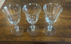 Baccarat Provence Wine Glass Set of 3 Clear Crystal