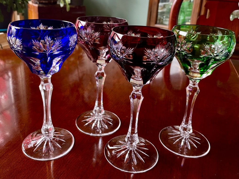 Cut to Clear Wine Glasses Crystal Tritschler Winterhalder 6oz 7 1/2 inches 4