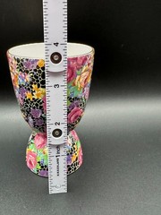 Vintage Hazel England Floral Porcelain Goblet – 4 in Height, 2 in Diameter