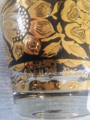 Stunning George Briard MCM24K Gold Floral/Scroll OldFashion LowballGlassesSet 3