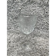 1 Luminarc Antique Clear Water Goblets Cut Glass Stemware Cristal Durand