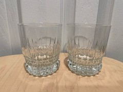 Vintage Old Fashioned Tumblers Lowball Glasses 4”