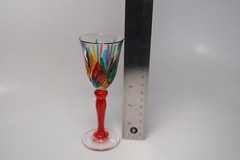 VENEZIA Italy Crystal Rainbow Cordial Glass Cup Shot ONE