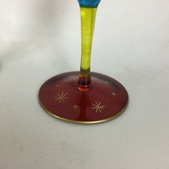 Hand Painted Oversize Margarita/Martini Glasses Set Of Two