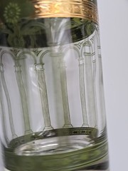 Cera 22K «Golden Grapes» Drinking 5 Glasses/Tumblers/Highball 5.5″ tall