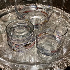 VTG Fostoria Galleria Mosaic Stained Glass Romanian Handblown Crystal Collection