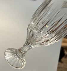 3 Vintage HOME ESSENTIALS Italian Crystal Wine Glasses Heavy Cut Crystal