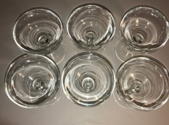 The Shop Bar Set of 6 Crystal Bar Cocktail 5 1/2 Oz CHAMPAGNE Glasses