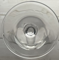 Set of 4 Etched Wine Glasses Floral Scroll Clear Glass Elegant Stemware