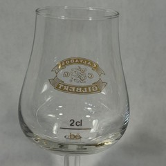 Vintage Gilbert Calvados Glass Gold Logo 2cl