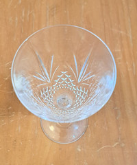 Cristal de Flandre, Salzburg 7 oz Crystal Water Glasses, 7 3/8″ Tall, Set of 2