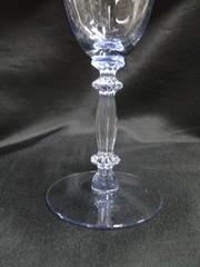 Cambridge 3130 Moonlight Blue, Optic: Water or Wine Goblet, 7 1/4″, As Is