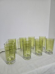 Barware Mid Century Atomic Asterisk Glasses Set Of 8