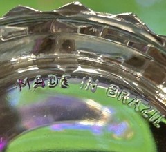 RARE BRAZIL OLD FASHION ROCKS BARWARE Granny-core Glass Tumbler Set Of 2
