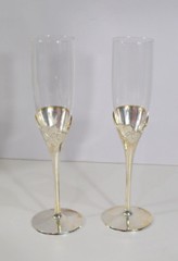Lenox True Love Toasting Flutes Pair in original Box 9.5″ Tall