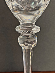 Rogaska Gallia Crystal Wine Goblet Sign Etched Stem Glass 7.75″ Tall U Pick Qty