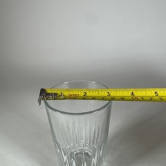 Set of 10 Clear Paneled Drinking Glasses 12 oz Juice Water Tumblers