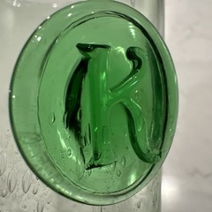Seeded High Ball Tumbler Glass With K -6.5” Anthropologie 1 Pint 16oz