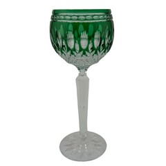 Waterford Crystal CLARENDON Cased Emerald Green HOCK 7 7/8″ Mint Condition