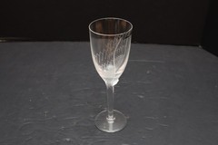 Lalique Glass Angel Champagne Flute Goblet Glass France Signed