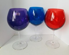 Set of 3 Marquis Waterford Jewels Aromatic Balloon Wine Glasses 22oz
