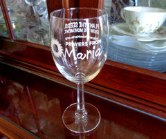 Prayers From Maria Sunflower 20 oz. Wine Glass Water Goblet Children’s Cancer