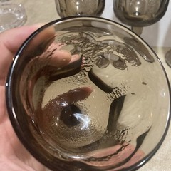 Set Of 6 Fostoria «Woodland Brown» Gray Wine Glasses Goblets Bundle Lot