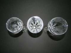 Lenox «Firelight Platinum» Lead Crystal Panel Cut Wine /Water & Iced Tea Glasses