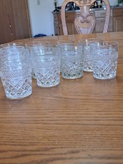 Anchor Hocking Wexford Old Fashioned Rock Glasses Diamond Glass VTG Set of 12