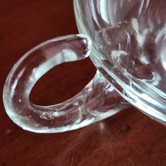 NEW *4* Blown Glass Moderno Riekes-Crisa Vintage Crystal Punch Cups